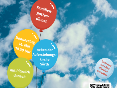 Open-air-Familiengottesdienst in Sürth an Christi Himmelfahrt!