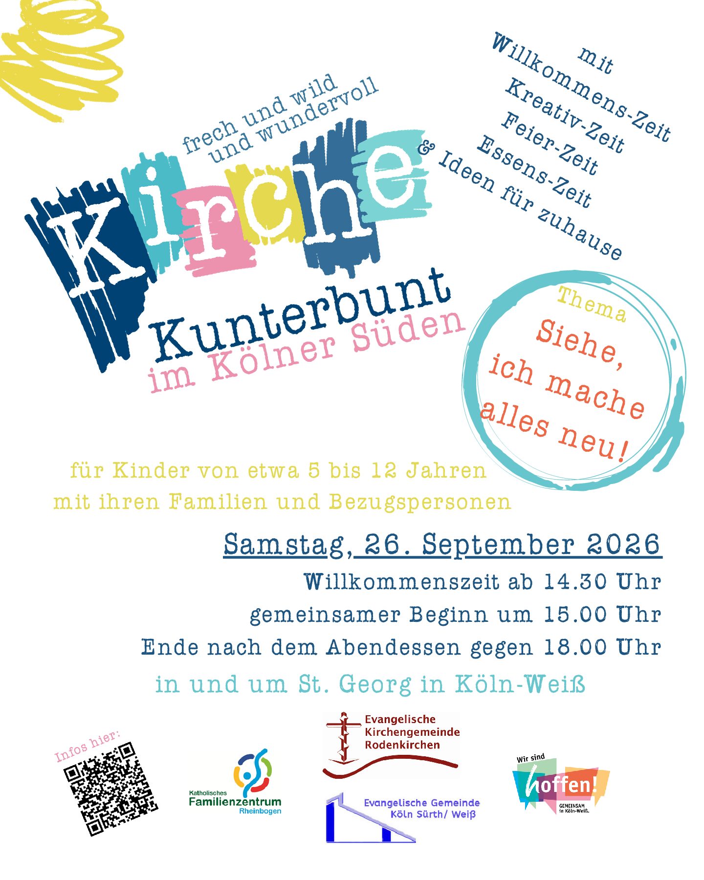 Einladung zur KircheKunterbunt am Samstag, den 26. September 2026!